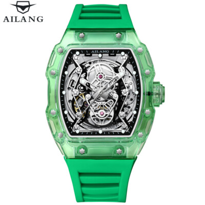 AILANG Automatic Mechanical Watch Transparent Shell Hollow Men's Wristwatches