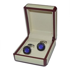 Art Deco Engraved Purple Best Man Cufflinks EXCLUSIVE X2DLW002
