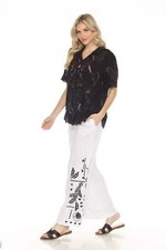 Johnny Was Workshop Luciana Wide Leg Seamed Pants W61224-3 