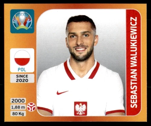 Panini Euro 2020 - Sebastian Walukiewicz Poland No. 468