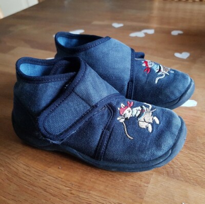 Superfit  Kinder  Klett Hausschuhe  , Pantoffeln Mäusemotiv , Gr 25 knöchelhoch