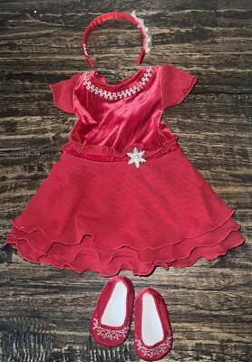 American Girl Doll Merry And Bright Retired 2011 Outfit Holiday Dress | eBay