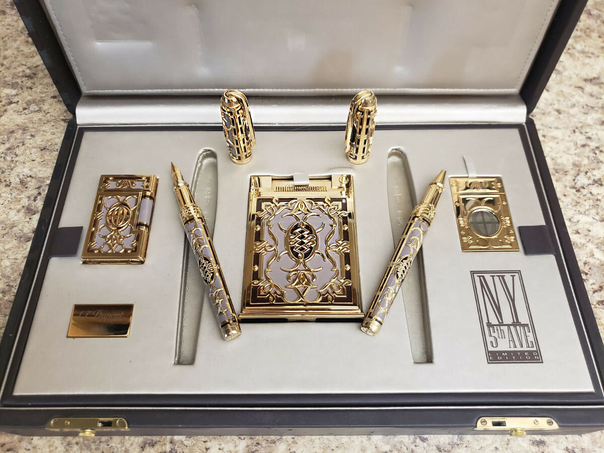 S.T. DUPONT NEW YORK 5TH AVE LIMITED EDITION 5 PIECE SET | eBay S.T. DUPONT NEW YORK 5TH AVE LIMITED EDITION 5 PIECE SET | eBay