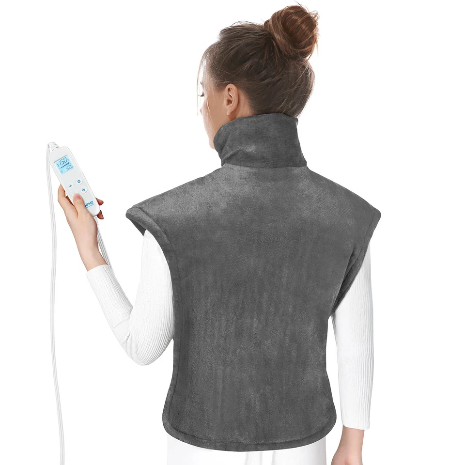 RENPHO Heating Pad For  Neck Back Pain and Cramps Relief Heat Pad  24''x33" Gift - Image 3 of 4