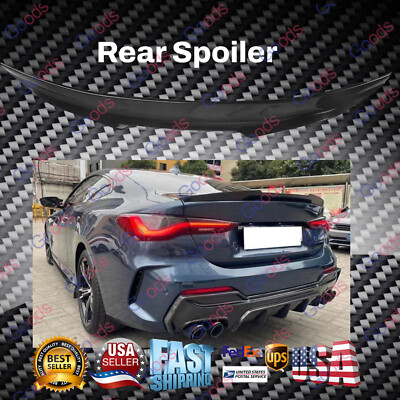 FITS 2021+ BMW G22 430i M440i & G82 M4 GLOSSY BLACK M STYLE TRUNK SPOILER WING LID
