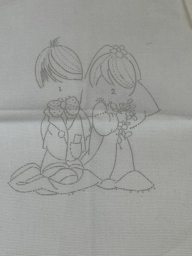 Precious Moments Samuel Butcher Kit #1082 Bride And Groom Wedding Crossstitch