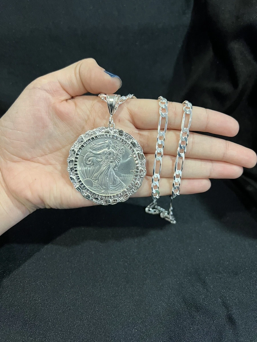 硬币和货币吊坠无宝石纯银精美项链和吊坠| eBay
