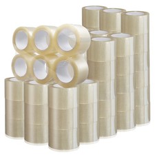 72 Rolls 3" Extra-Wide Clear Packing Shipping Tape 110 yds/330' ea - 2mil