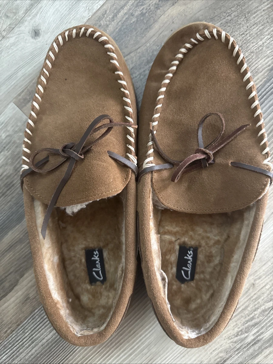 Clarks Slippers Mens Size 12 Slip On Brown Suede Indoor Outdoor Removable Insole Clarks Josh Indoor & Outdoor Winter Slippers Men main image 4