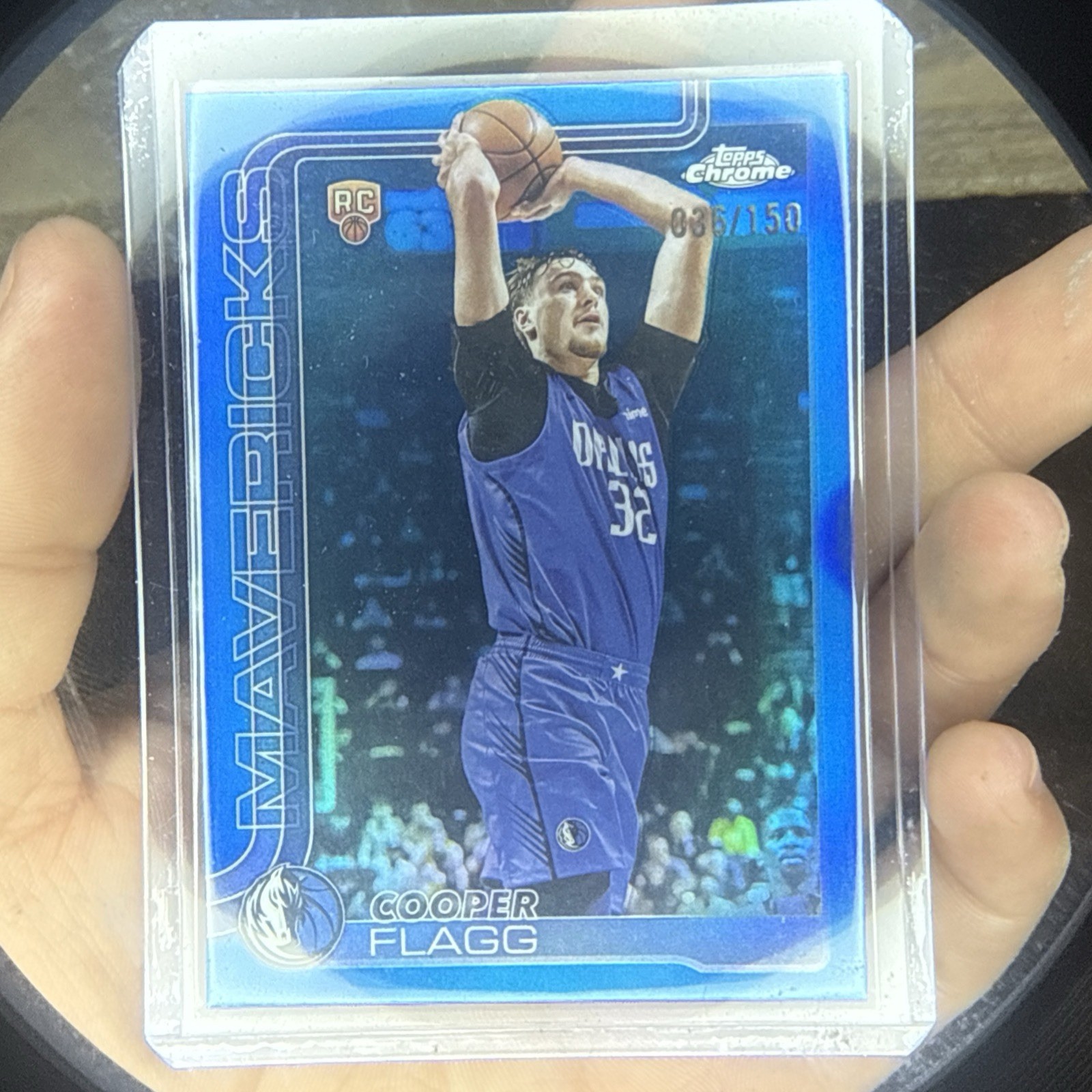 2025-26 Topps Chrome - Cooper Flagg #251 Blue Refractor /150 (RC)