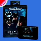 TESTED Sega GENESIS Game BATMAN RETURNS Working Cartridge in Box Case