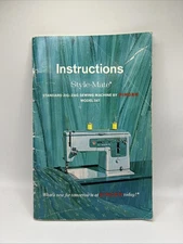 1967 Singer Style-Mate Model 347 Instructions Zig-zag Sewing Machine