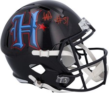 Will Anderson Jr. Houston Texans Signed 2024 Alternate #2 Speed Replica Helmet