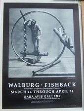 Affiche d'exposition Walburg/Fishback 1982 galerie Rara Avis Sacramento CA