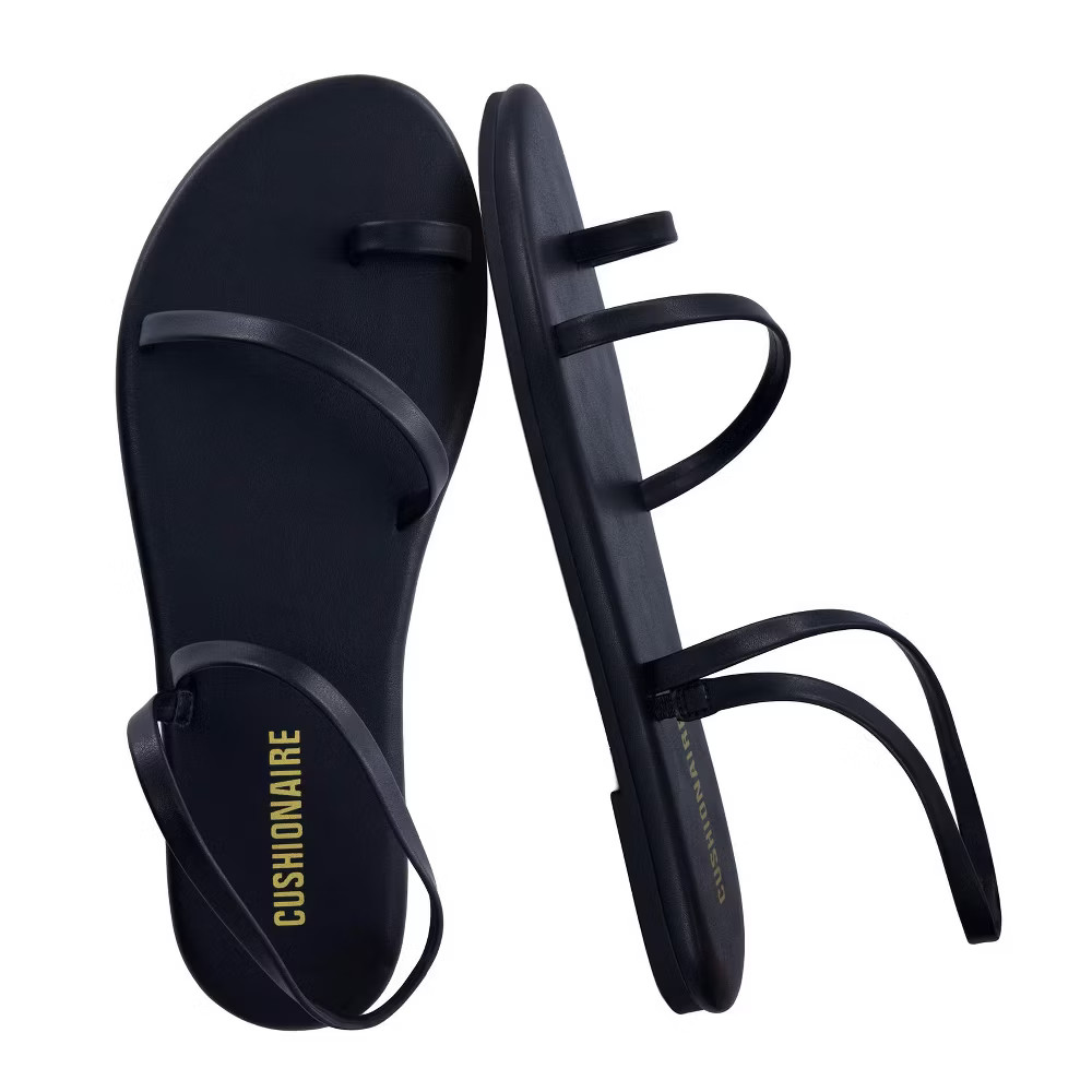 CUSHIONAIRE CHAI Women s Strappy Sandals Flat Sandals for Women 5890₽