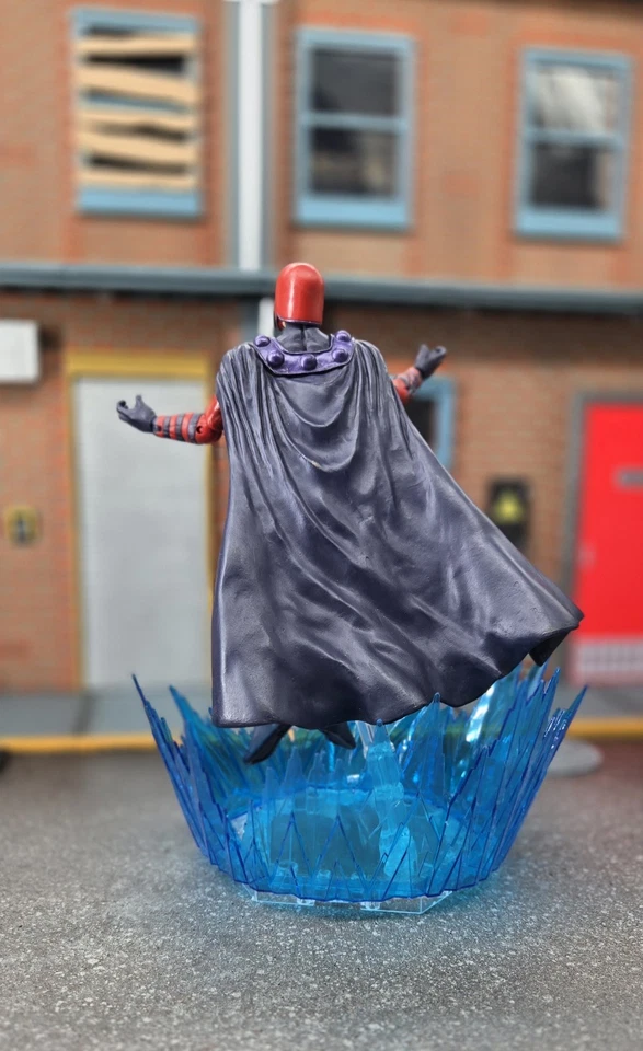 Boneco de ação Marvel X-Men Magneto personalizado efeito voador base 7" Diamond Select - Imagem 4 de 4