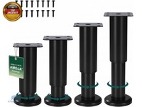 4 StüCk MöBelfüßE Verstellbar 12-18Cm, Metall-ErsatzfüßE FüR MöBel | MöBelbeine