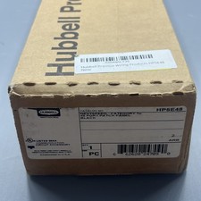 Hubbell HP5E48 48 Port 110/6PORT PANEL C5E T568A/B 3.5X19 - New Open Box