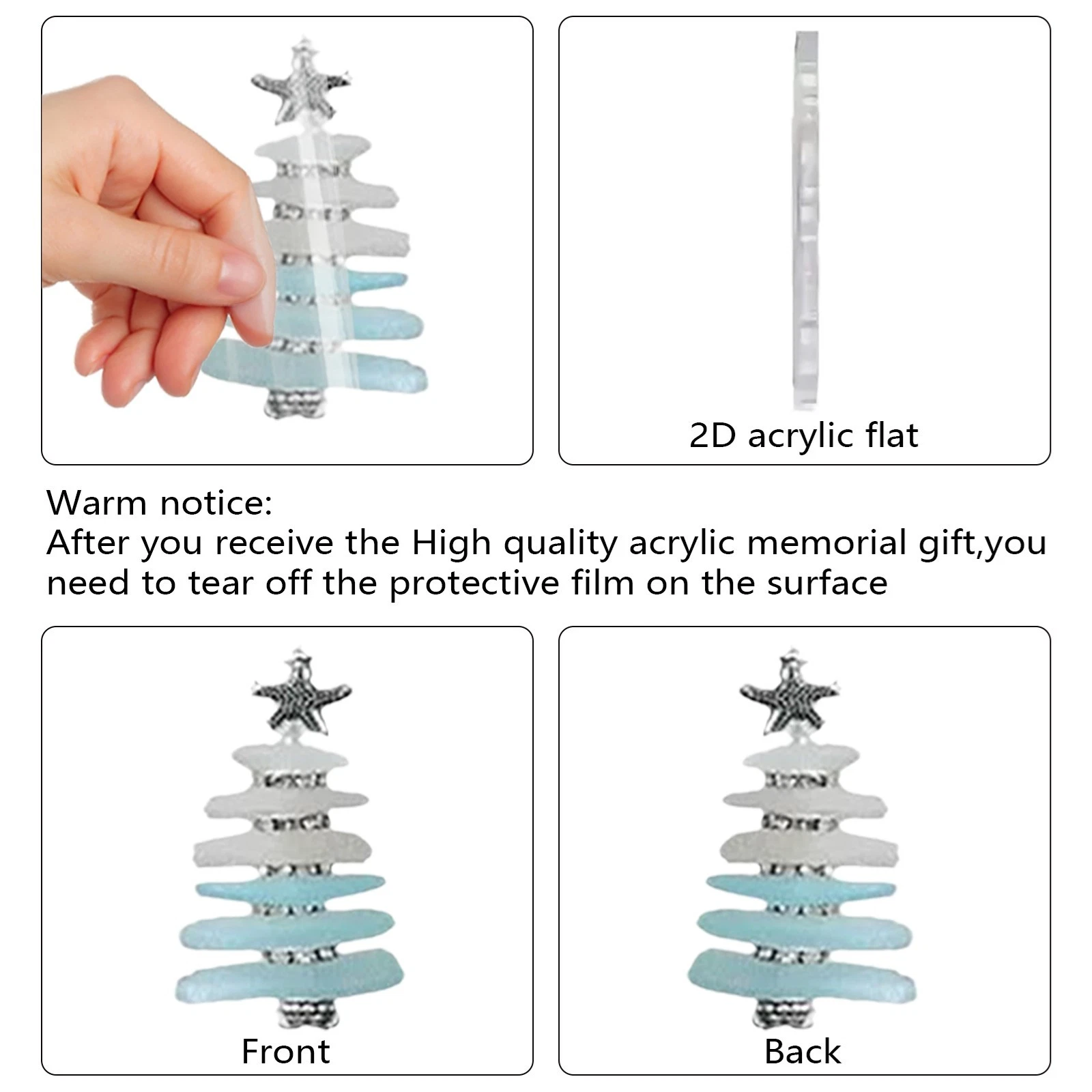 2025 Seashell Christmas Tree Calendar Countdown Blind Box With 24 Collectible