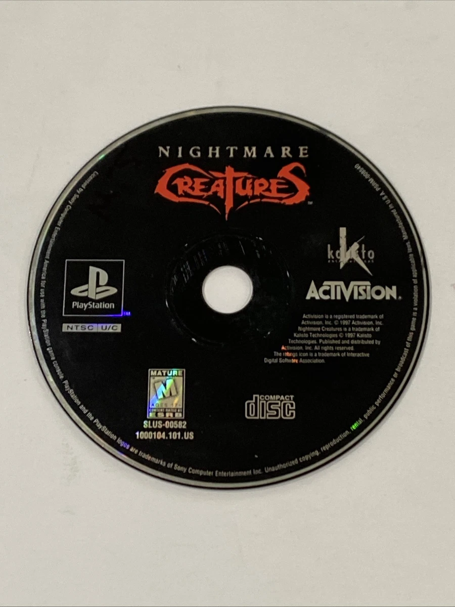 La BO Des Boss PS1 CD audio Nightmare Créature Sony