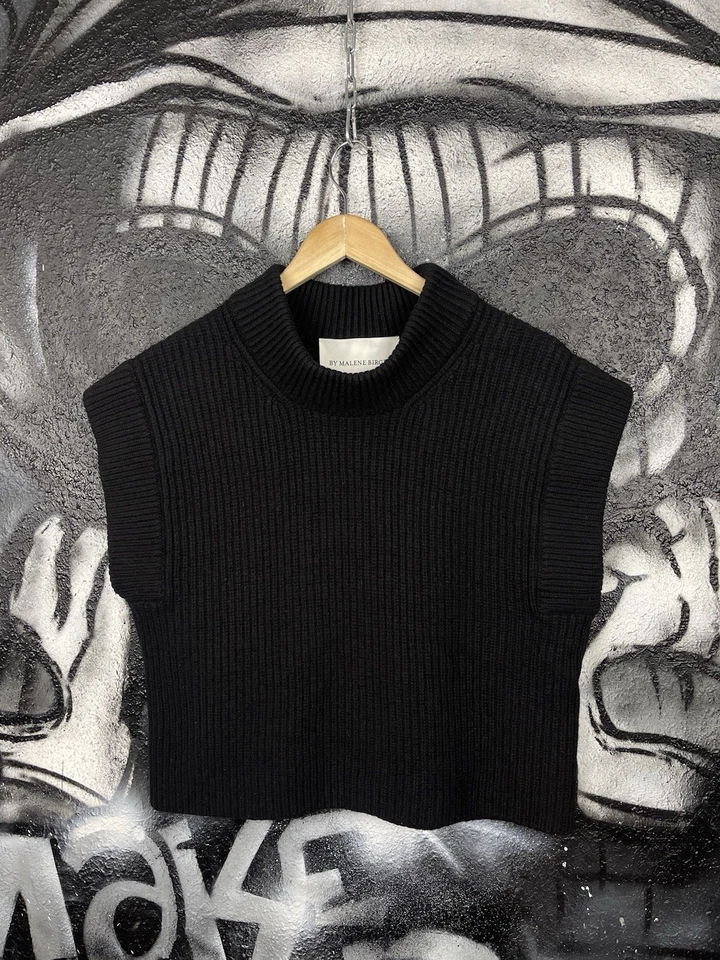 By Malene Birger Farima Wool Knit Sweater Vest Woman’s Size S - Image 2 of 4