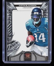 Justin Blackmon 2012 Panini Crown Royale #267 Rookie Silhouette Patch /299