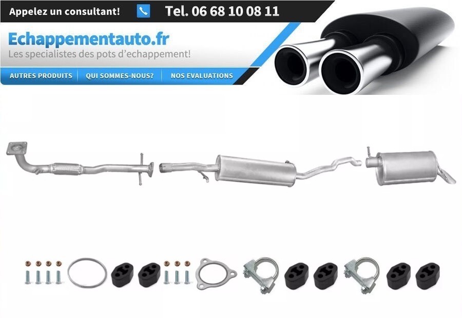 Échappement Ford Galaxy 2.3 16V cassé ? Changez pour cette ligne complète arrière de 2002