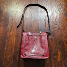Vintage Relic Purse Red Wine Paisley Faux Lea...
