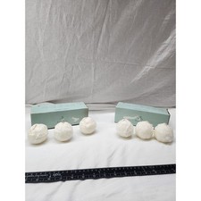 Party Lite Glitter Mini Snowball 2 inch round candles X