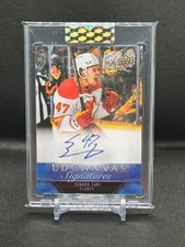 2023-24 Connor Zary Upper Deck Clear Cut UD Canvas Signatures Auto #CS-CZ SEALED