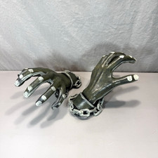 Pair Monster Zombie Hands with Chains Glow in the Dark Spooky Hollow Halloween
