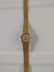 Vintage McDonald's Employee Women's Seiko Logo Wrist Watch Gold Color 1980's