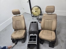 2011-2016 Ford F250-f350 Front Bucket Seats Wconsole Lariat Leather See Pics