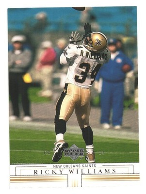 2001 Upper Deck NFL Football New Orleans Saints Ricky Williams