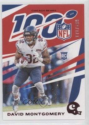 2019 Panini Chronicles NFL 100 Red 171/199 David Montgomery #17 Rookie RC 1u6