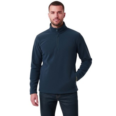 Mens 1/4 Zip Fleece Pullover 300gsm Anti-Pill Warm Fleece Top | Zip-Neck Jumper