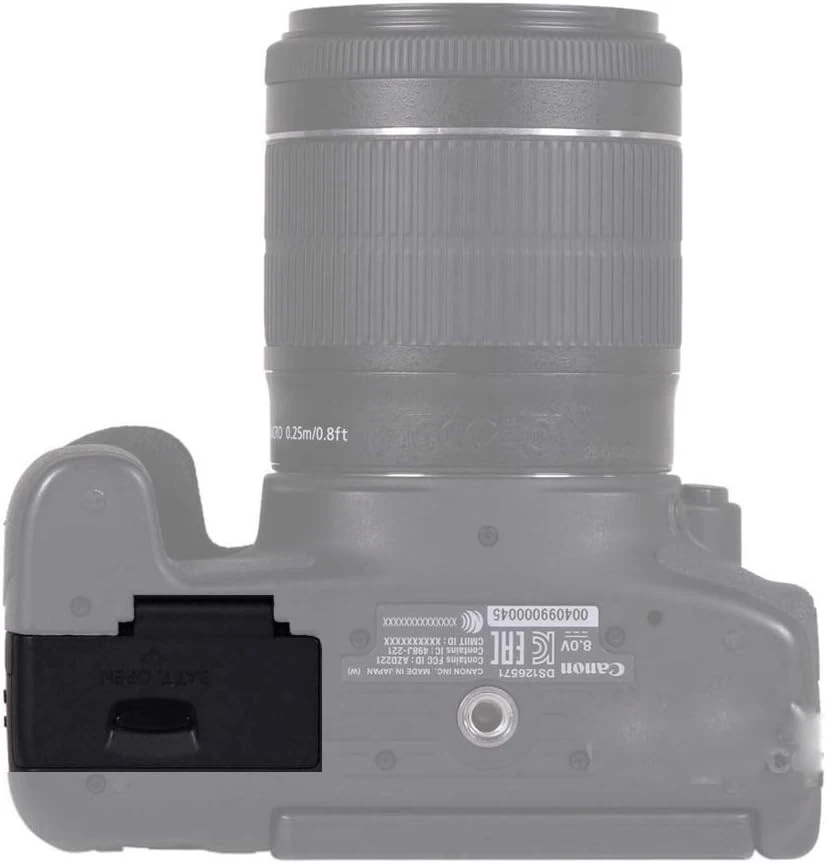 Tapa de tapa de puerta de batería de alta calidad para cámara Canon EOS Rebel T6i T6s 750D Foto 3 de 4