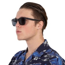 Salvatore Ferragamo Blue Rectangular Men's Sunglasses SF998S 002 57