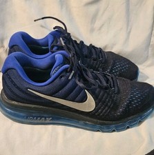 Mens Nike Air Max 2017 Size 10.5 Blue Obsidian 849559-400 Running Shoes GUC