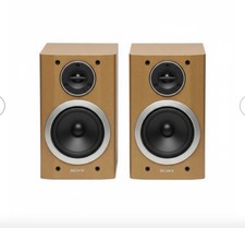 Pair Of Sony SS-CMD373 2-Way Bookshelf Speaker System Brown 6-Ohms Stereo