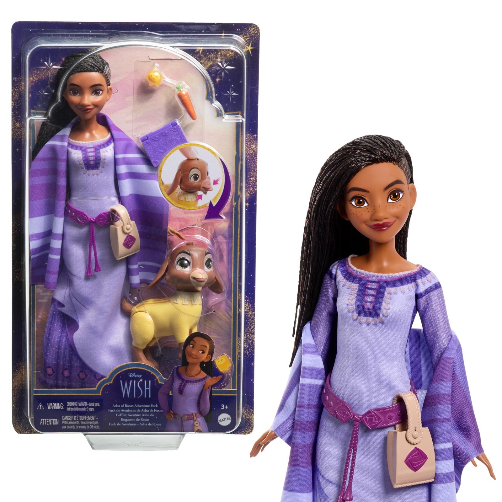 Disney Wish Asha of Rosas Adventure Pack Collectible Fashion Doll Poseable Dol 5490₽