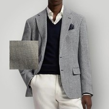 RALPH LAUREN Regular fit Mens Blazer Sport Coat Two Button Suit Jacket 50R Gray