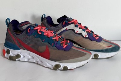 Nike Men's React Element 87 Red Orbit Running Shoes Sneakers CJ6897-061 11.5