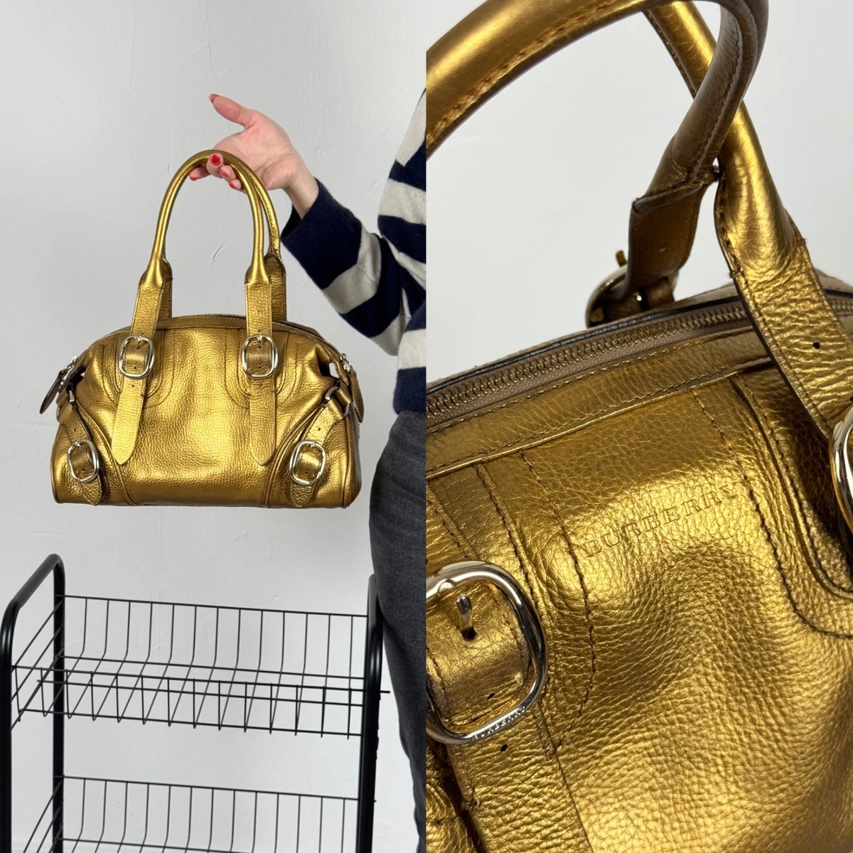 Burberry Gold Metal Bags & Handbags for Women for sale | eBay