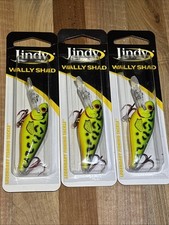 (LOT OF 3) LINDY WALLY SHAD 2.5" 1/3OZ LWS249 FIRETIGER D7301