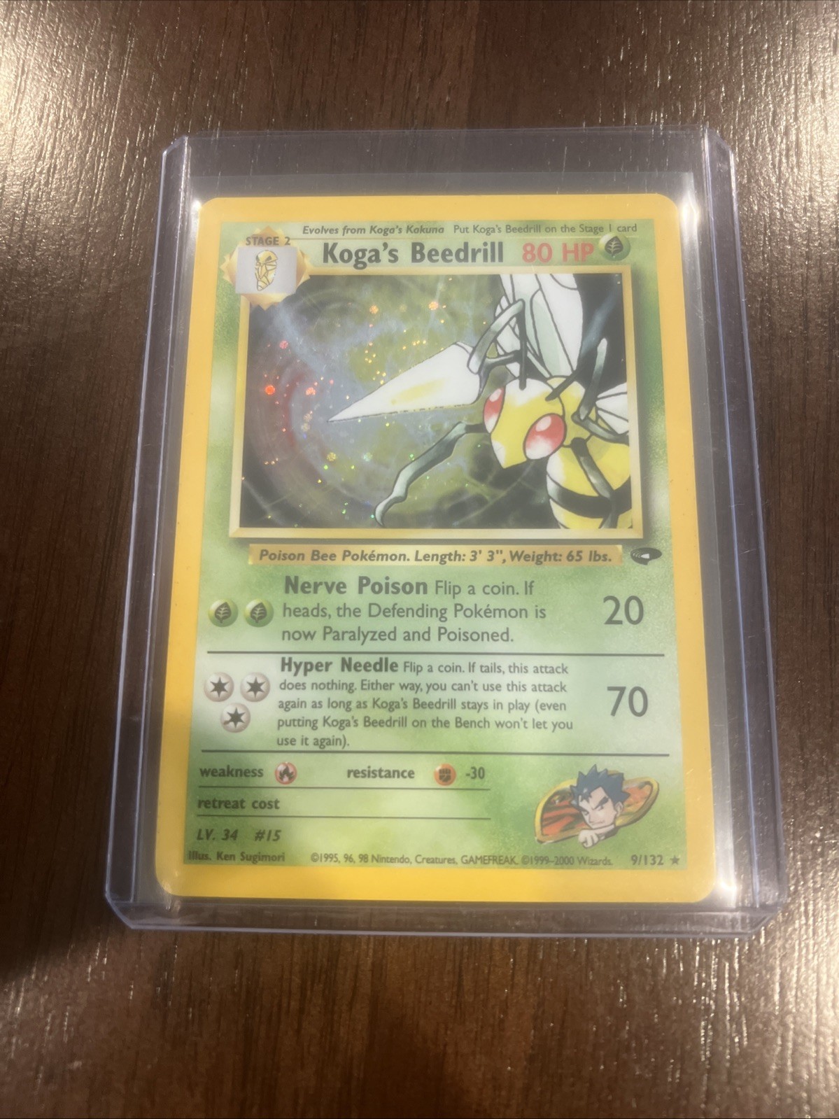 Pokémon TCG Koga's Beedrill Gym Challenge Holo Rare Card 9/132