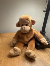 Ty Beanie Babies Bongo the Monkey 1995 PVC Pellets Retired Plush Toy