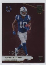 2024 Panini Donruss Elite Rookies Maroon 7/249 Adonai Mitchell #136 6k2