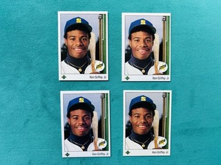 1989 Upper Deck Ken Griffey Jr R Variation 4 Cards HOF RC Lot RARE Vintage