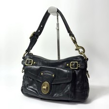 Coach 65th Anniversary Legacy Black Leather Shoulder Handbag